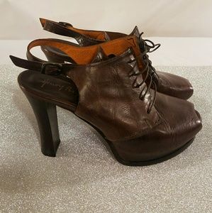 Henry Beguelin Leather Lace-Up Booties